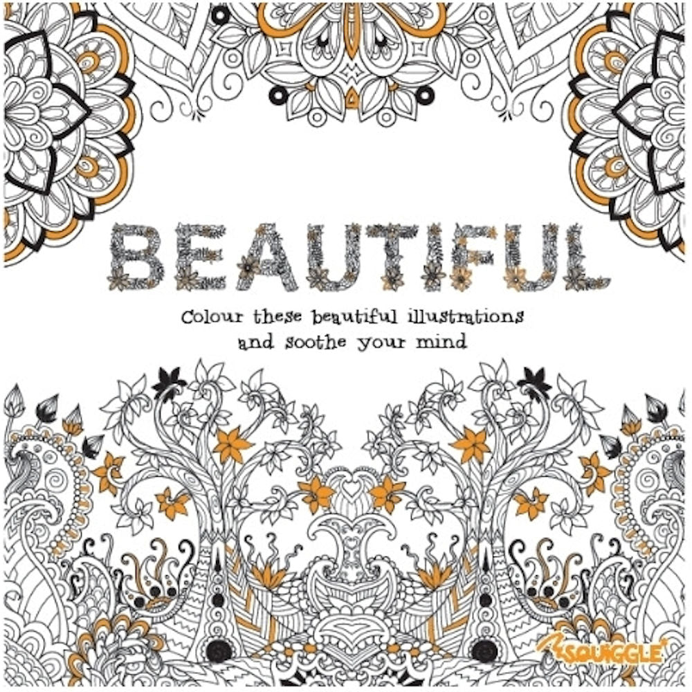 Beautiful Happy Advanced Colouring Book - Single Assorted Intricate Designs High Quality Relaxation