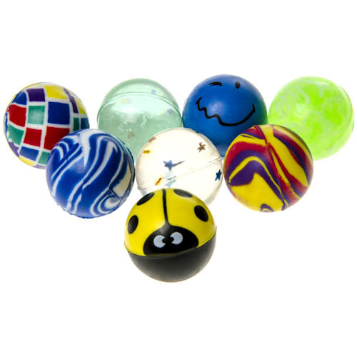 100 Small 25mm Bouncy Balls (Bag)