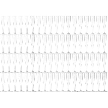 Disposable Champagne Glasses - 72 Pack