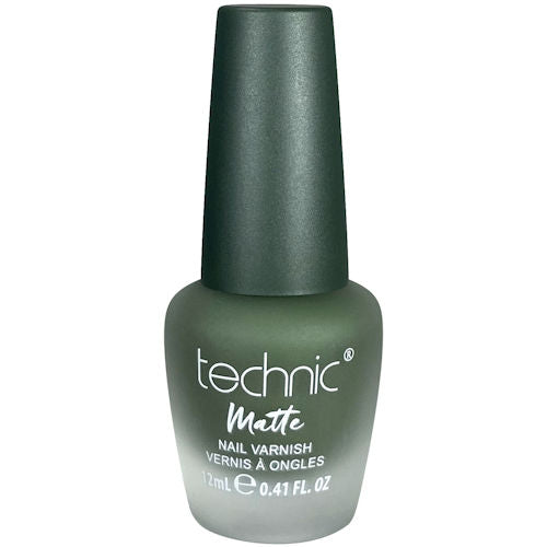 Technic Cosmetics Matte No Shine Nail Polish Dark Green - Matte Amazonian