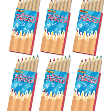 Half Size Colour Pencils - 6 Pack