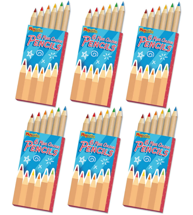 Half Size Colour Pencils - 6 Pack