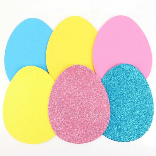 Easter Egg Foam Shapes - 12 Pack