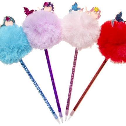 Mermaid Fluffy Ballpoint Pen - Single