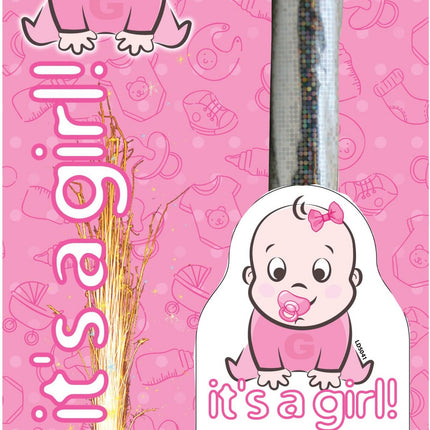 It's A Girl' Gender Reveal Fountain Candle