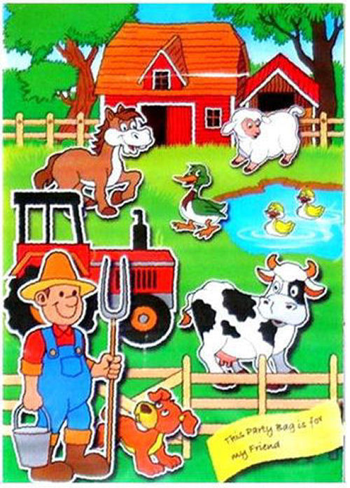 Farm Empty Party Bags - 6 Pack