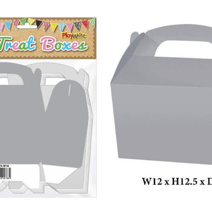 Silver Treat Boxes - 10 Pack