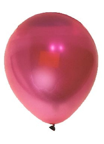 10 Metallic Latex Balloons