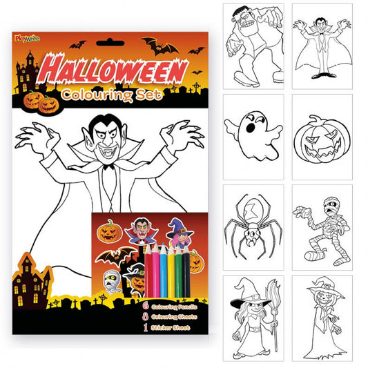 Halloween Colouring Set