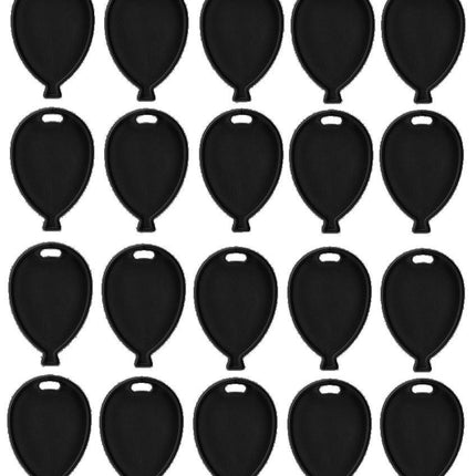 20 Plastic Balloon Shaped Weights - Black