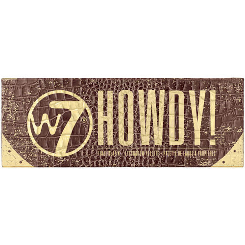 W7 Cosmetics Howdy Eyeshadow Palette - 12 Colour Matte Shimmer With Applicator Colours Eyes