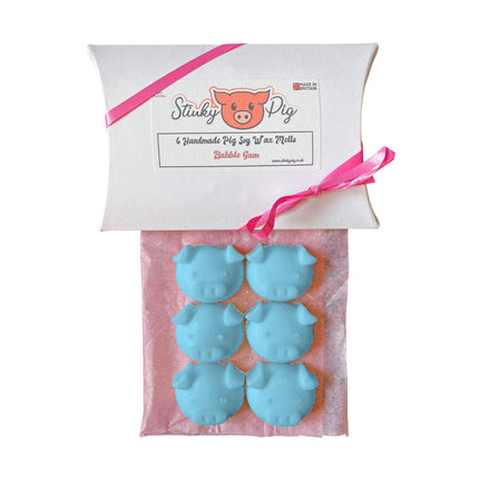 6 Pack Wax Melt Pigs - Bubble Gum