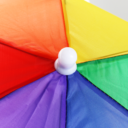Rainbow Umbrella Hat