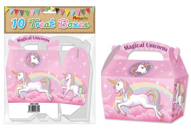 Unicorn Treat Boxes - 10 Pack