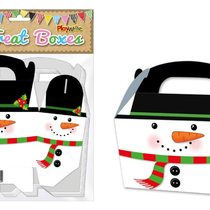 Snowman Treat Boxes - 10 Pack