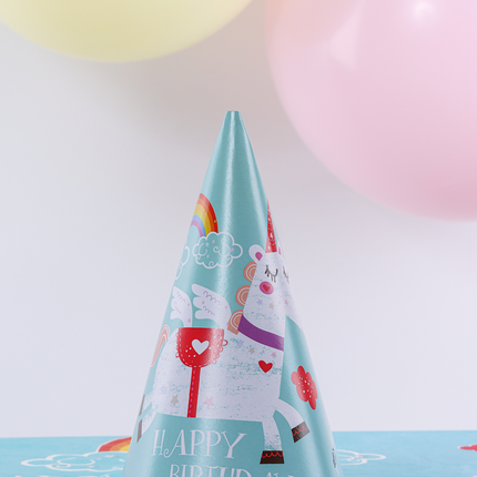 Unicorn Paper Party Hats - 12 Pack