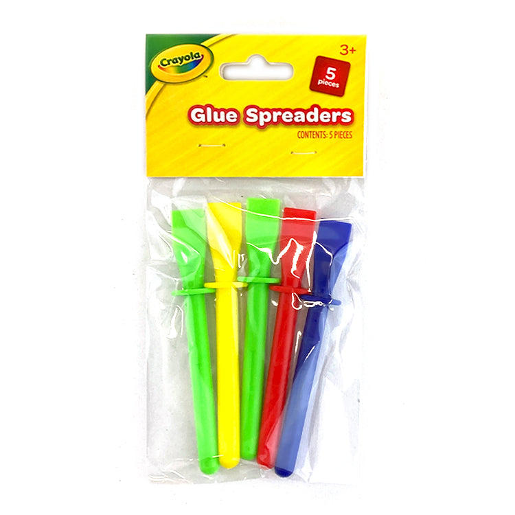 Crayola Glue Spreaders 5 Pack - Artistic Adhesive Applicators Craft Tool Set School Supplies