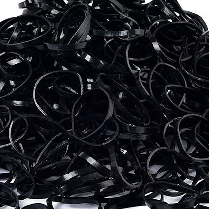 Black Elastic Bands - 1000 Pack