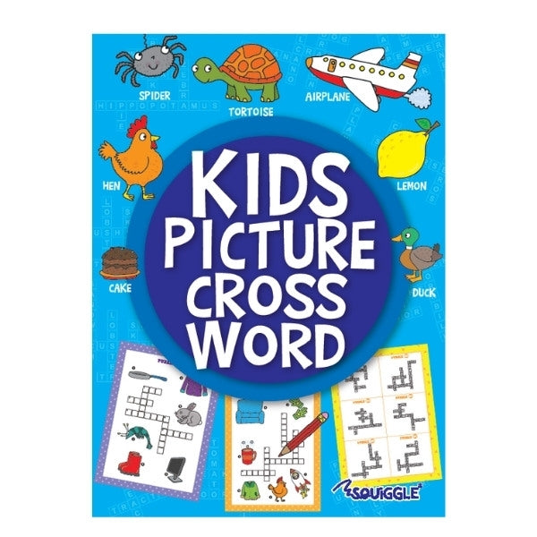 Kids Picture Crossword Puzzle Book - Single Assorted