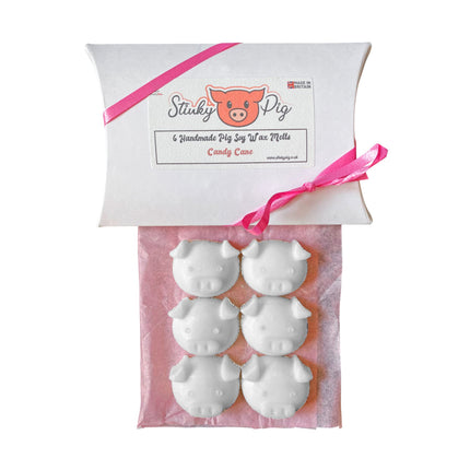6 Pack Wax Melt Pigs - Candy Cane