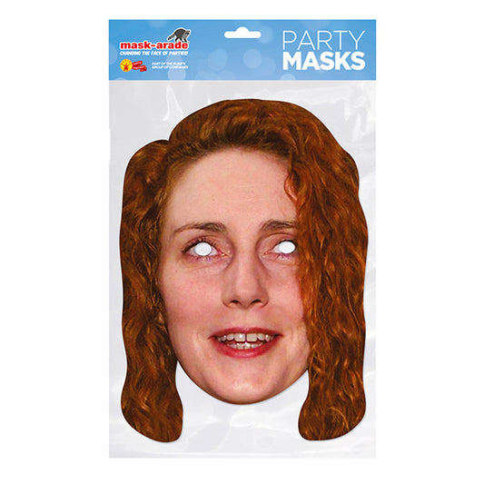 Rebekah Brooks Party Mask – Full Face Cardboard Mask Eye Cut-Outs Parties