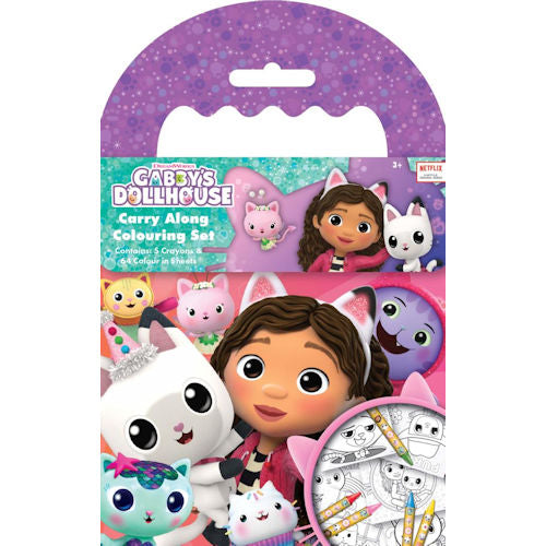 Gabby's Dollhouse Carry Along Colouring Set
