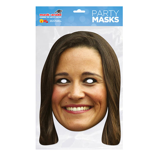Pippa Middleton Party Mask – Full Face Cardboard Mask Eye Cut-Outs Parties