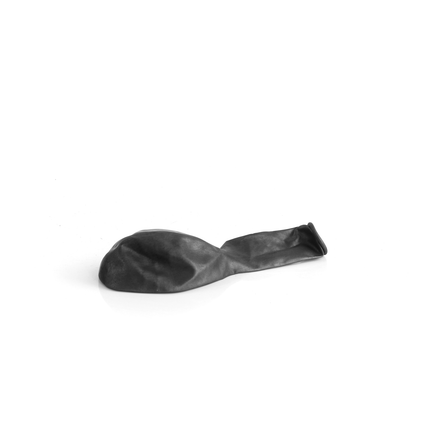 Metallic Black 7" Latex Balloons – 100 Pack