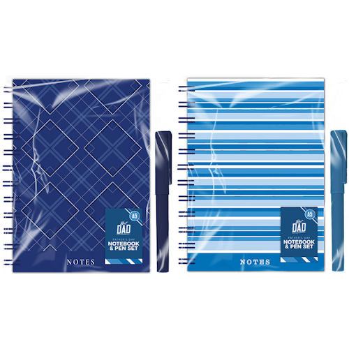 Father's Day A5 Notebook & Pen Set - Assorted