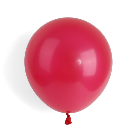10 Pearlised Red 12" Latex Balloons – Elegant Shiny Party Decorations Weddings Birthdays
