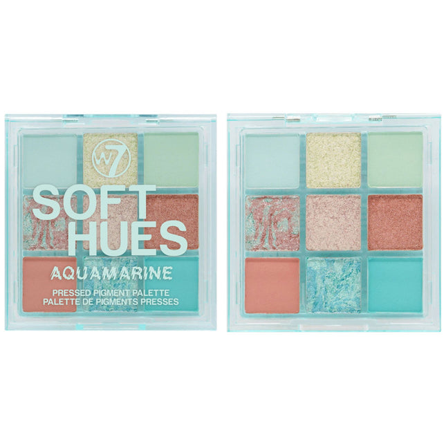 W7 Soft Hues Aquamarine Eyeshadow Palette