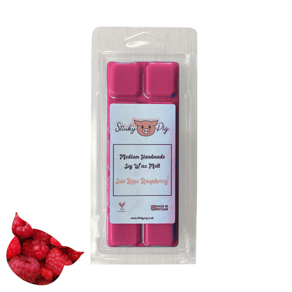 Stinky Pig Highly Scented Soy Wax Melt Clam - 50g Sun Ripe Raspberry