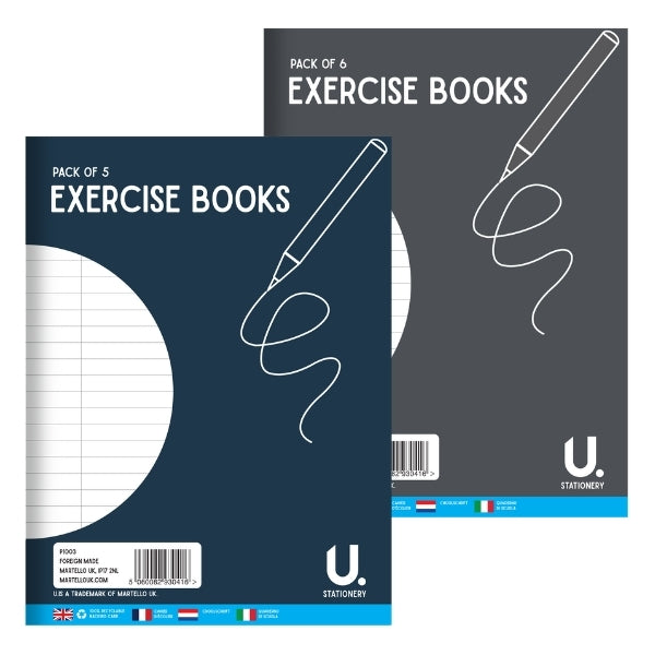 5 15cm x 20cm Exercise Books