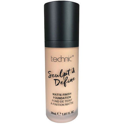Technic Cosmetics Sculpt & Define Matte Finish Medium To Full Coverage Foundation - Ivory