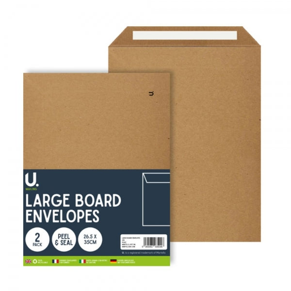 2 Large Board Envelopes