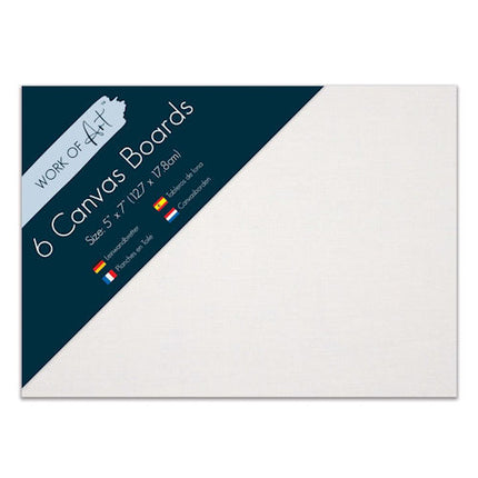 Canvas Boards 5" x 7" - 6 Pack