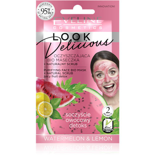 Eveline Look Delicious Watermelon & Lemon Face Scrub