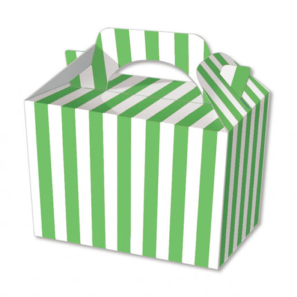 Green Stripe Boxes - 10 Pack