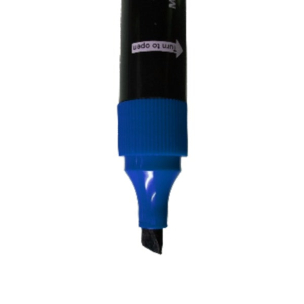 3 Black, Blue & Red Permanent Marker Pens