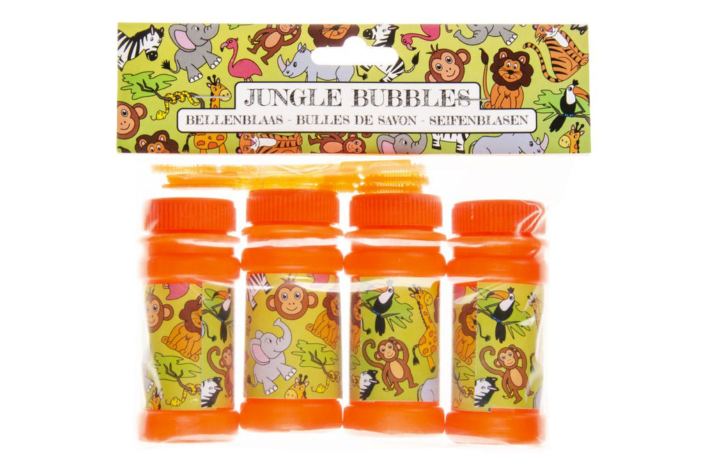 4 Jungle Bubble Tubs & Blowers (Pack)