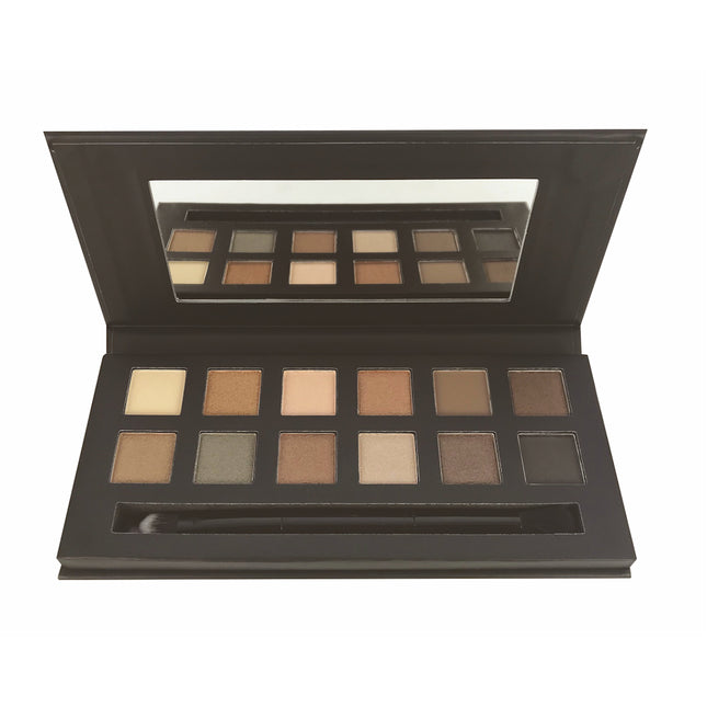 Technic Cosmetics 12 Colour Eyeshadow Palette - Claim To Fame Nudes