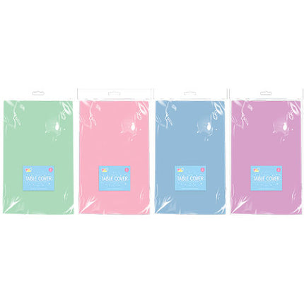 Purple Pastel Plastic Tablecloths - 121cm x 121cm 2 Pack