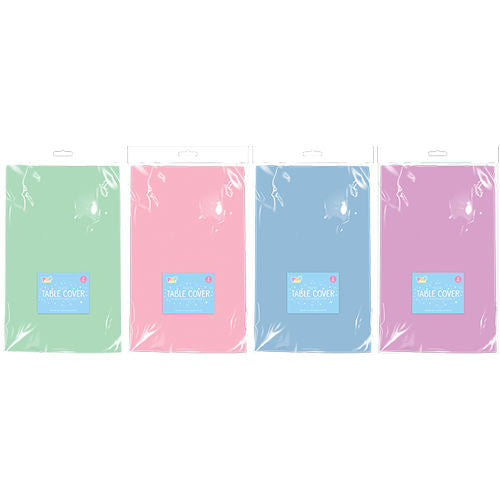 Purple Pastel Plastic Tablecloths - 121cm x 121cm 2 Pack