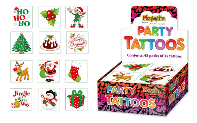 Christmas Tattoos - 12 Pack