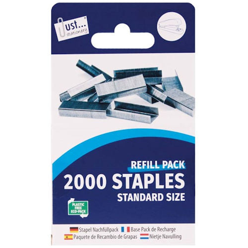 Staples - 2 Pack 2000 Pack 26/6 Standard Office Supplies