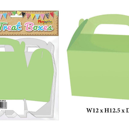 Neon Green Treat Boxes - 10 Pack