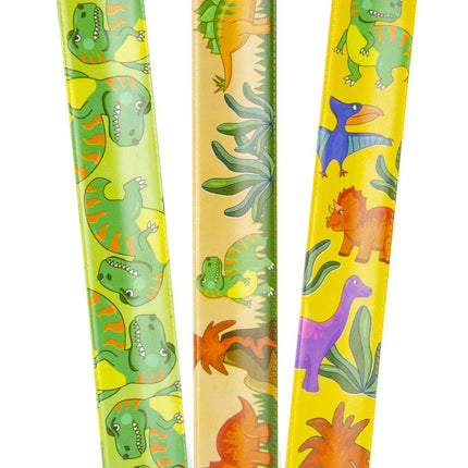 Dinosaur Slap Bracelets - 6 Pack