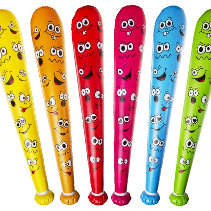 Inflatable Emoji Face Baseball Bat
