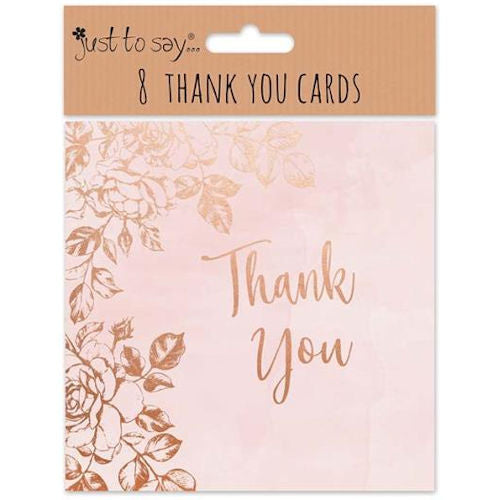 Thank You Wedding Cards - 8 Pack