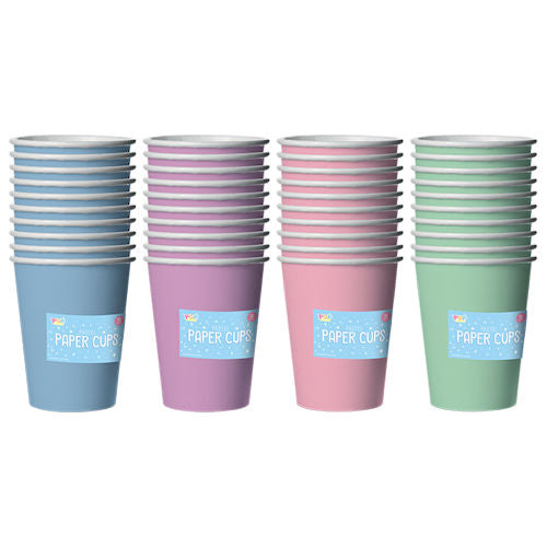 Pink Pastel Paper Cups - 10 Pack